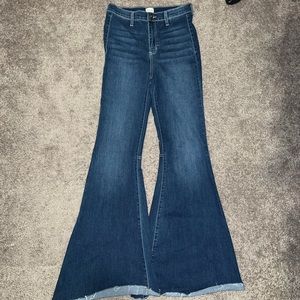 Dark Wash Denim Flare Jeans
